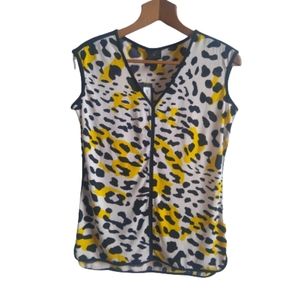 Women's Animal Print Sleeveless Top NWT Size S Small